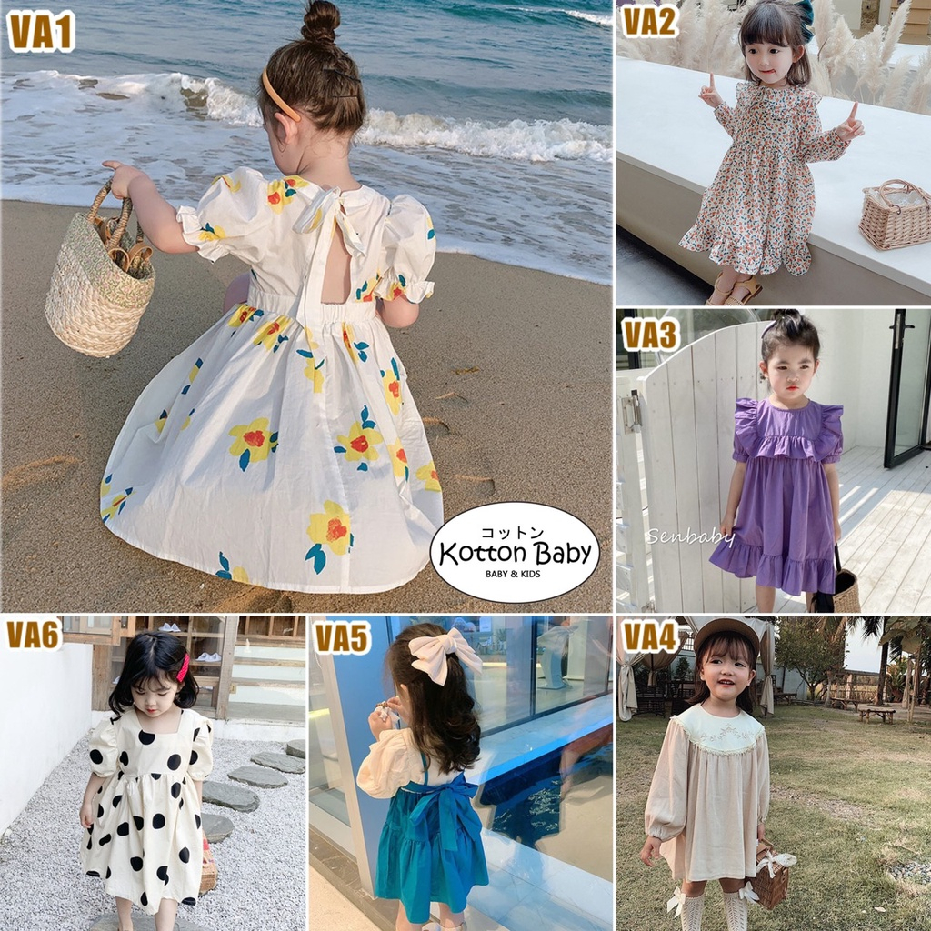 1-6thn | DRESS ANAK KOREA PESTA ELEGAN FORMAL PEREMPUAN catalog CYDK SDK CA SA VNK VA