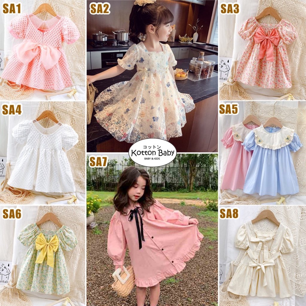 1-6thn | DRESS ANAK KOREA PESTA ELEGAN FORMAL PEREMPUAN catalog CYDK SDK CA SA VNK VA