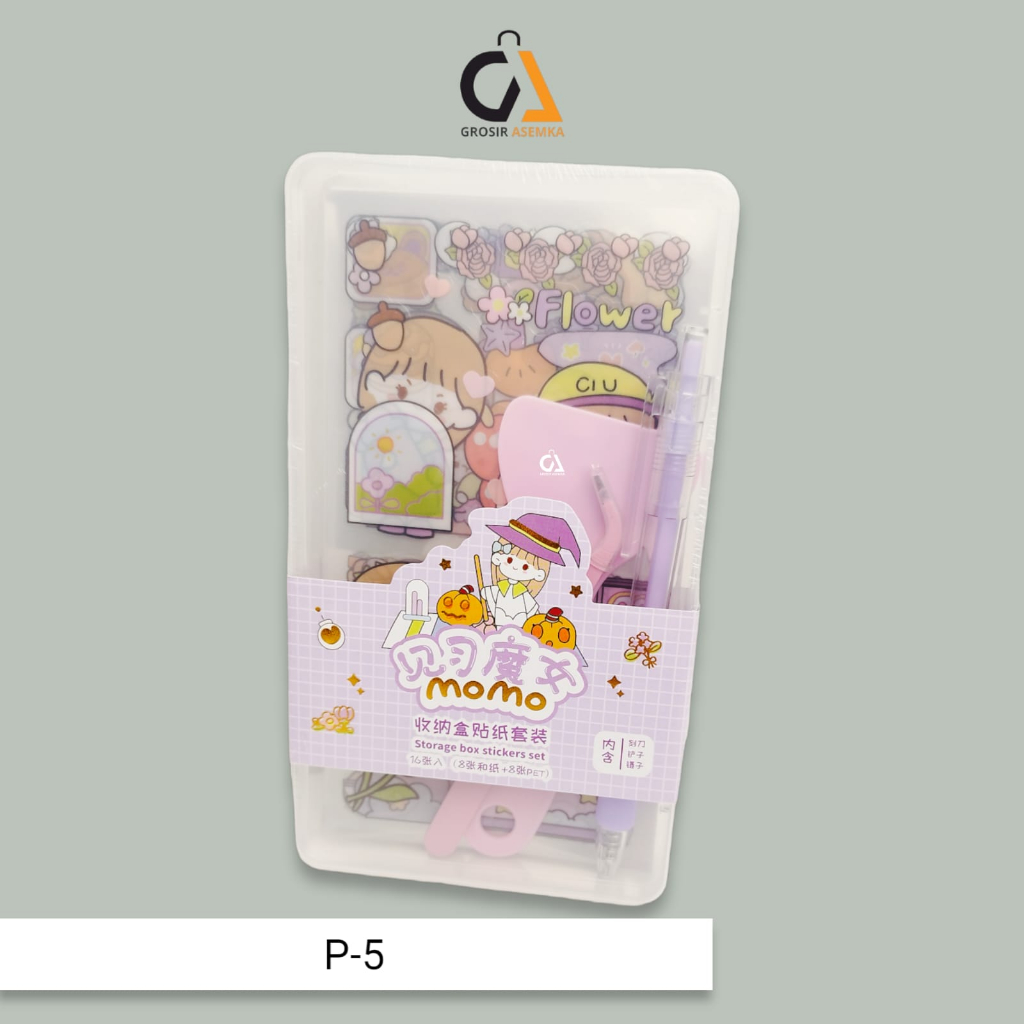 Stiker MOMO Set Spatula Alat Stiker Tangan Dengan Pinset Pisau Sekop Ukir Untuk Dekorasi Scrapbook Sticker Tool Set 19 Pcs