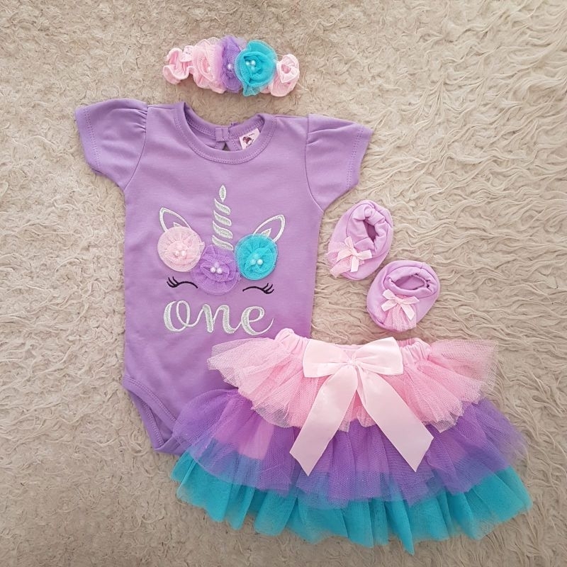 Baju Bayi Perempuan Jumper Bayi 4in1 set