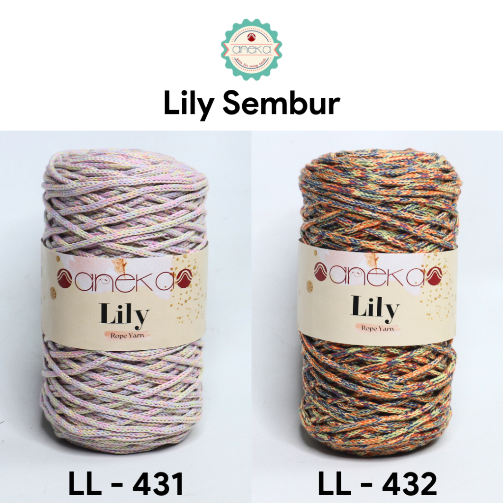 KATALOG - Benang Rajut Lily / Lili / Tambang / Macrame Cotton Rope Yarn