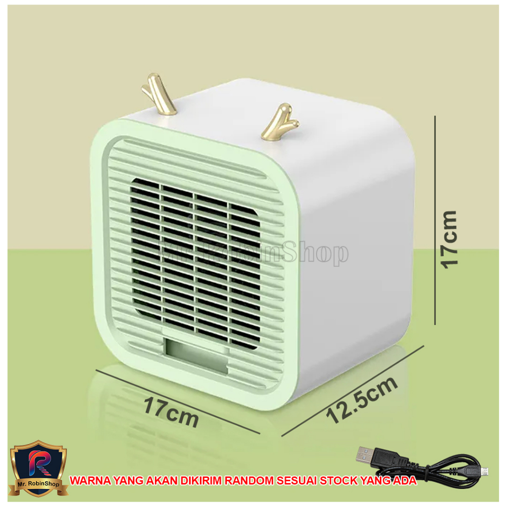 S13 Air Cooler AC Mini Fan  portable dengan USB charge 3 Speed / AC mini / kipas angin portable mini.