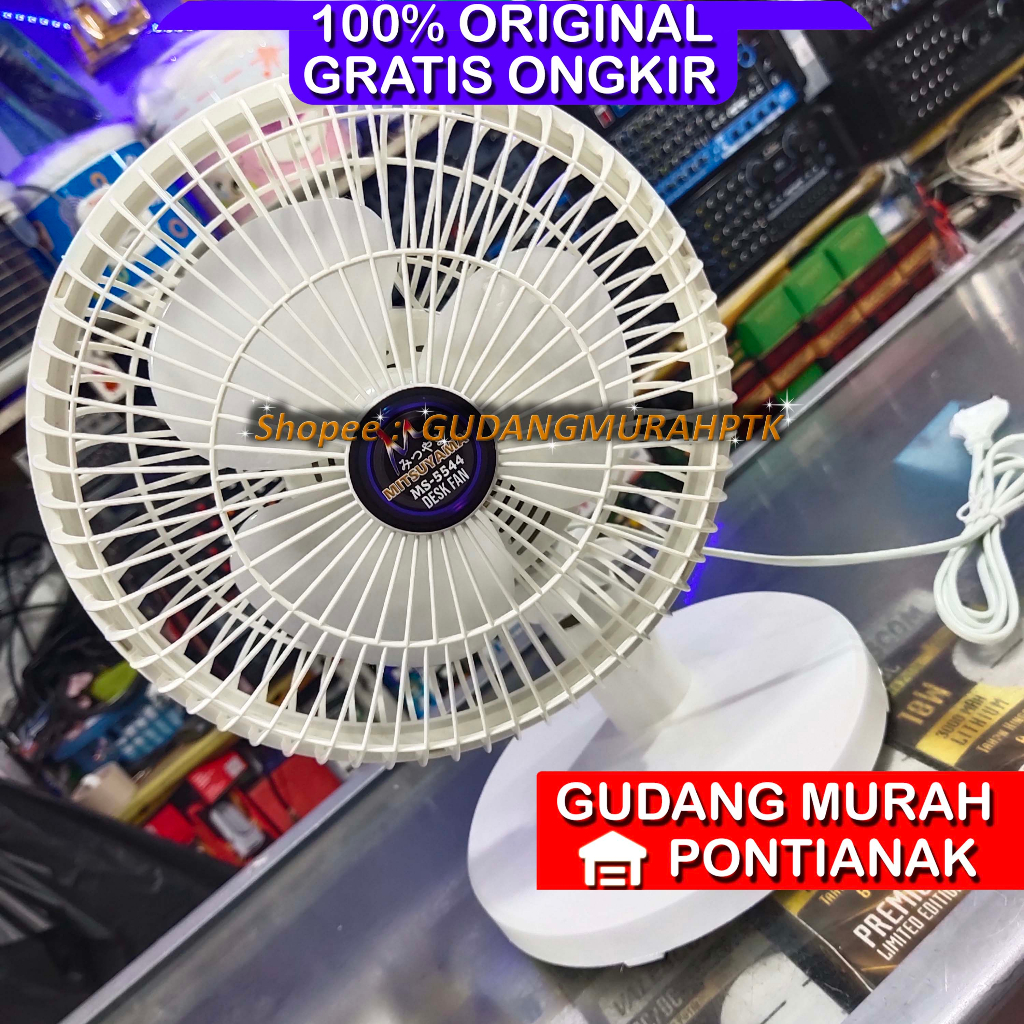 Desk Fan Kipas Angin Meja 9 Inch Mitsuyama MS 5544 Angin Kencang dan Kuat