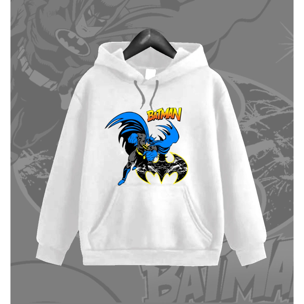 Sweater hoodie anak karakter BATMAN/umur 3-16 tahun