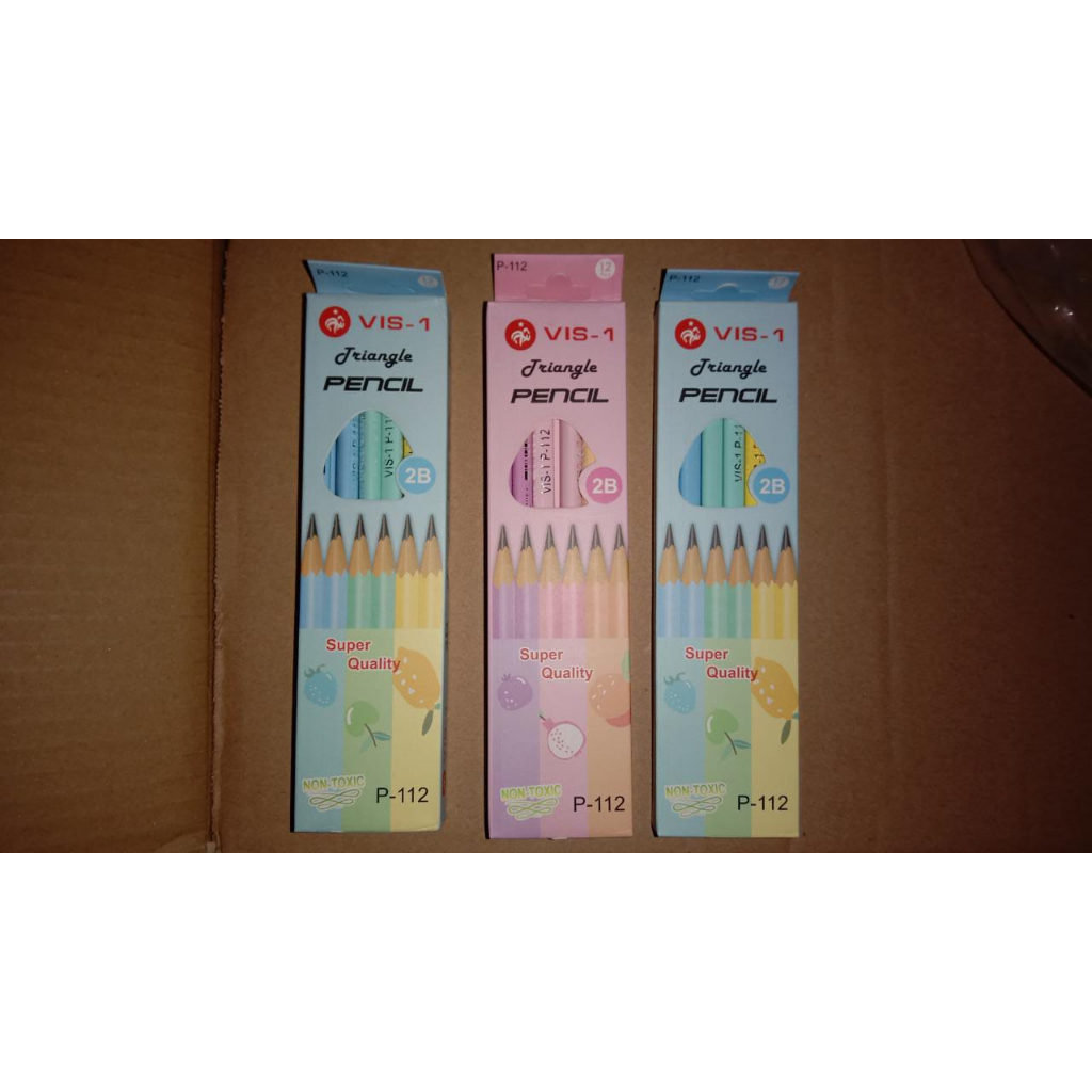 

Pensil 2B Vis-1 P-112 Triangle warna pastel