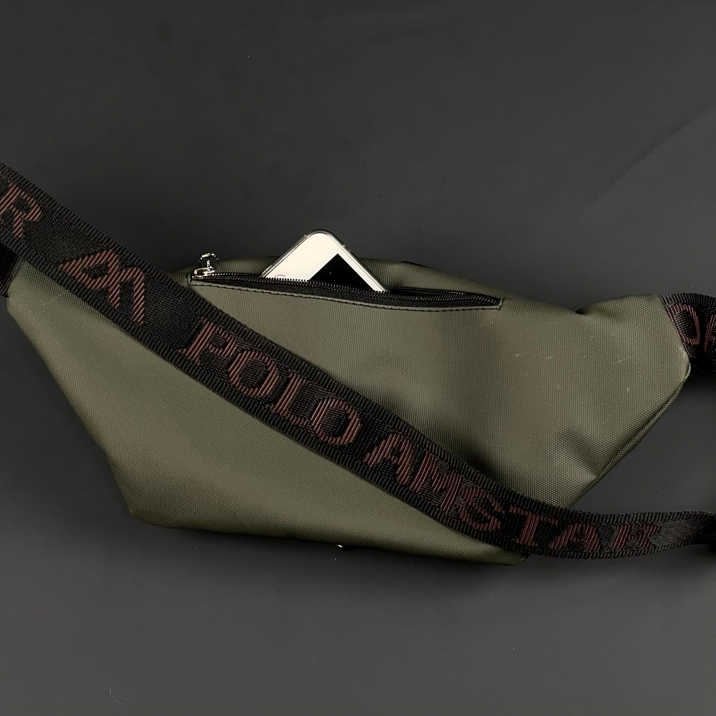 POLO AMSTAR - Tas Pria Waistbag Waterproof Bahan Bimo RDP Terbaru Tas Pinggang MultiFungsi