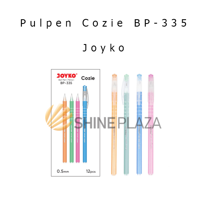 

Pulpen Pena Joyko Cozie 0.7mm BP-335 - Bolpen Ball Pen Hitam Joyko