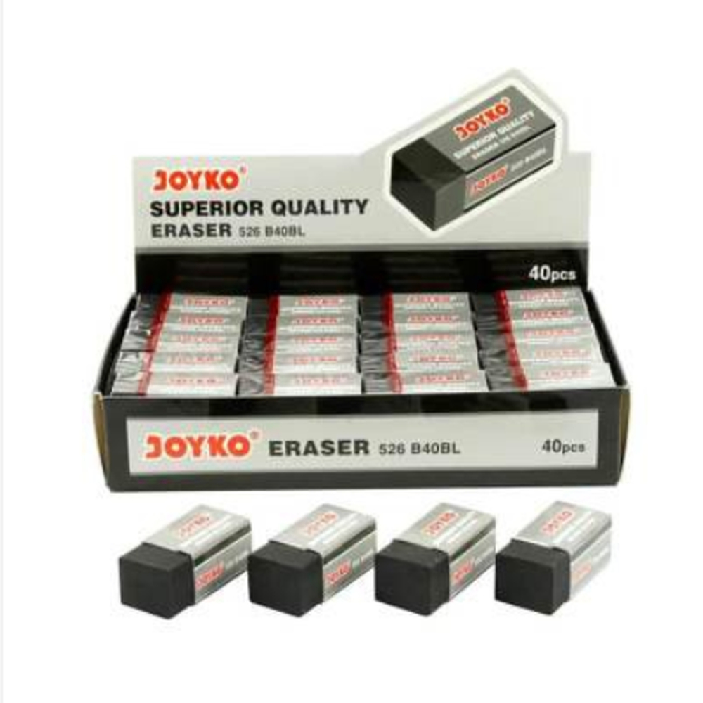 

PENGHAPUS ERASER JOYKO WARNA PUTIH HITAM BESAR DAN KECIL ATK