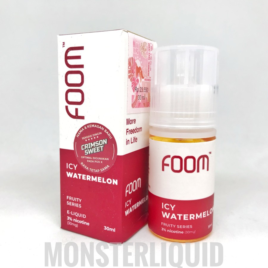 SALT FOOM ICY WATERMELON CRIMSON BY FOOM LAB 30MG 30ML