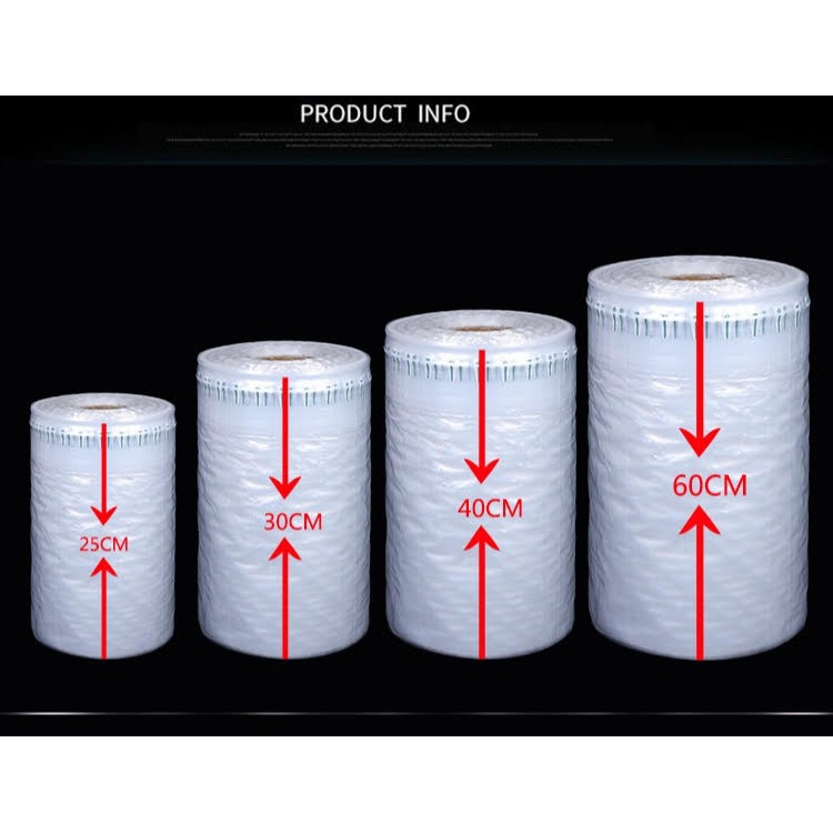 

20cm GROSIR ROLL (300m) Bubble Wrap coloum Inflatable