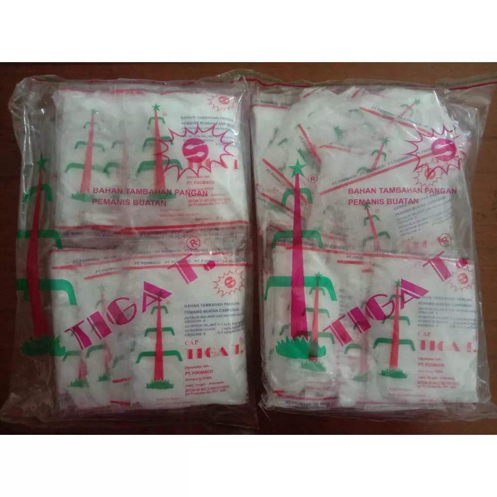 

Sodium / Pemanis Cap Tiga Tebu 1pak isi 20 pcs