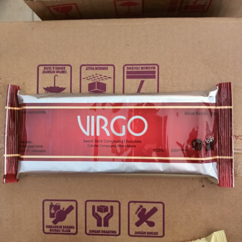 

Virgo Sweet Dark Compound Chocolate 250gr