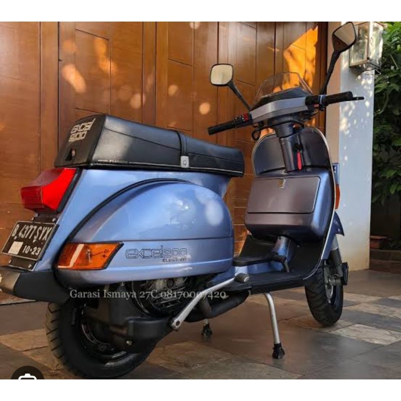 stiker tepong vespa excel 200 elestrart kualitas bagus anti luntur