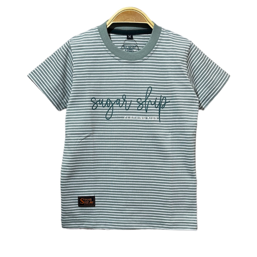 Baju Kaos Distro Anak Laki Laki,Koas Salur Anak,Usia 1-12 Tahun,Bahan Katun Salur Cvc 30s