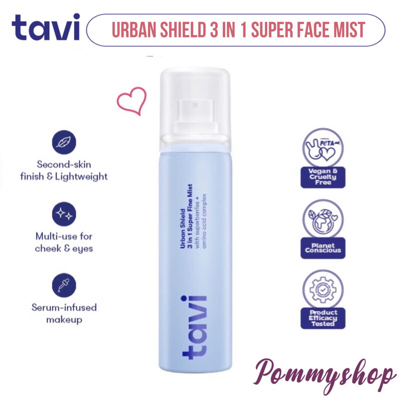 Tavi Urban Shield 3 in 1 Super Fine Mist with Superberries + Amino Acid Complex 90ml