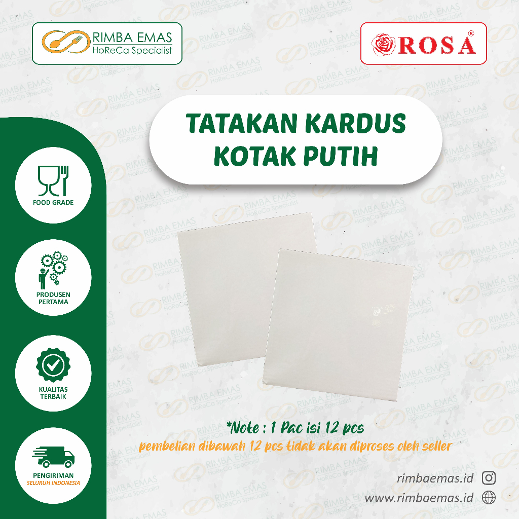 

TATAKAN KUE TART KARDUS KOTAK PUTIH / ALAS KUE TART UKURAN 18,20,22,24,25,26,30 1 PAK ISI 12 PCS TEBAL 3MM