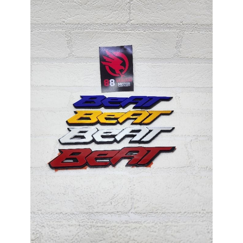 Emblem Akrilik Honda Beat - Emblem Logo Beat free double tape