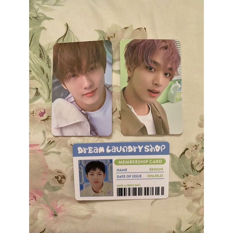 NCT Dream Laundry TC pc Haechan selca, Jisung konsep, id cardRenjun