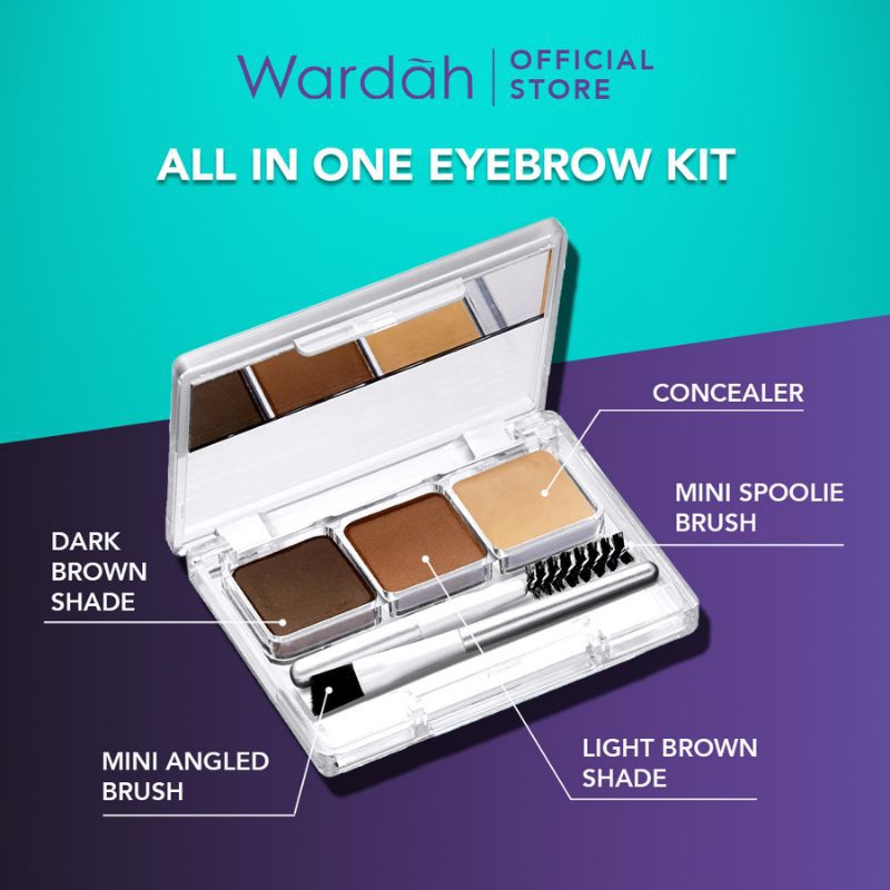 Wardah Eyexpert Eyebrow Kit 3g