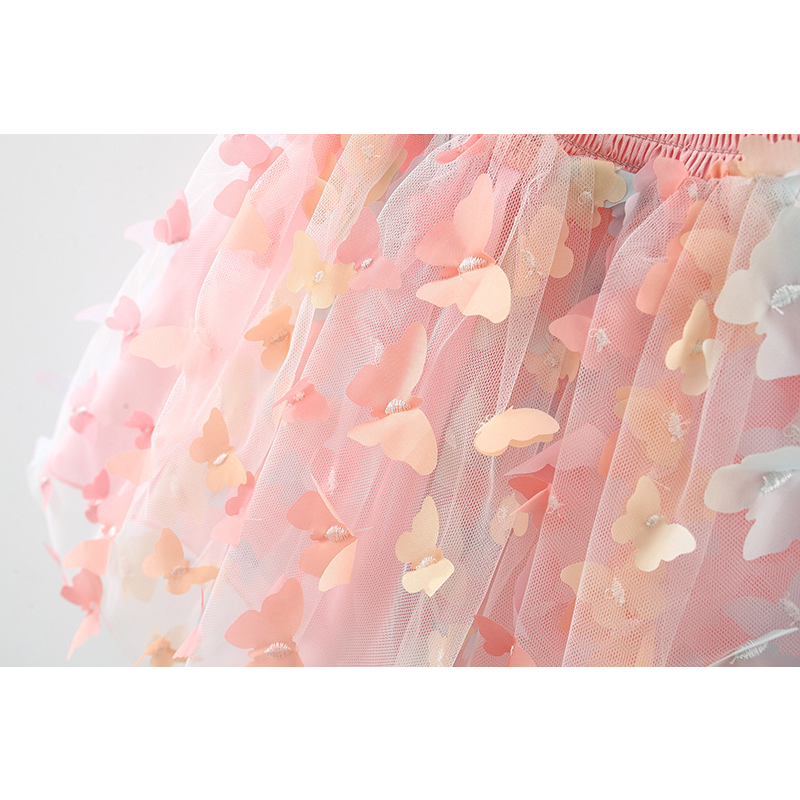 Dress Sayap Kupu Kupu Import Gaun Pesta Anak Kostum Princess Butterfly