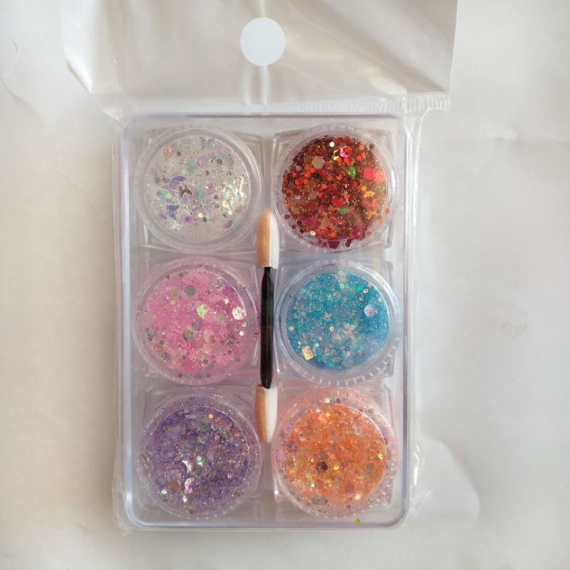 Sequins Mixed Glitter Untuk Hiasan Nail Arts