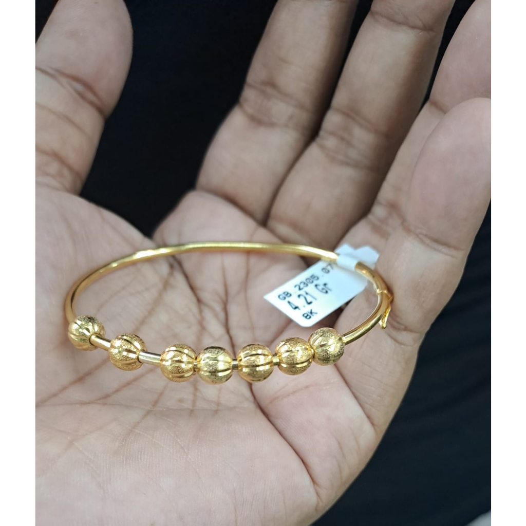 Gelang bulat bola hwt kadar 375 emas asli
