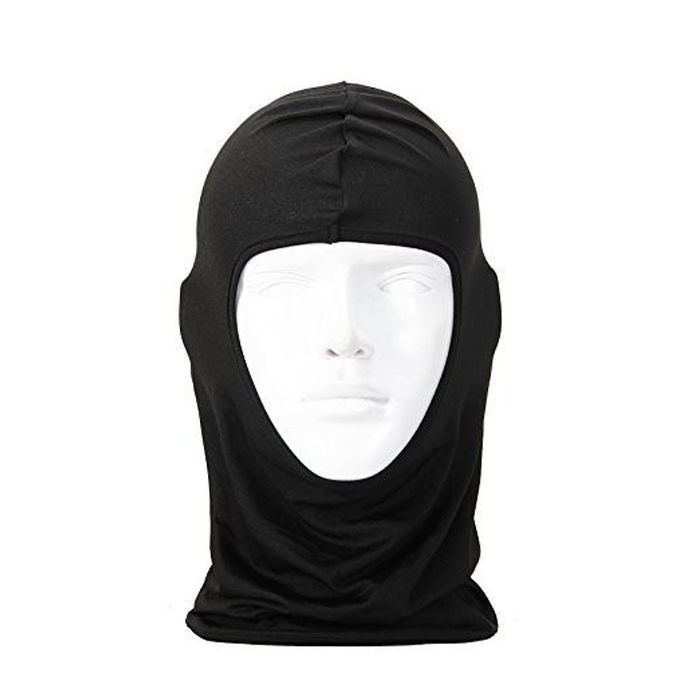 Masker Buff Motor Model Ninja Full Face Balaclava Polos Warna Hitam