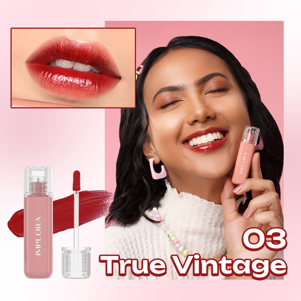 Implora Jelly Tint | Liptint Implora True Vintage BPOM | Vitamin E &amp; Omega 3,6,9