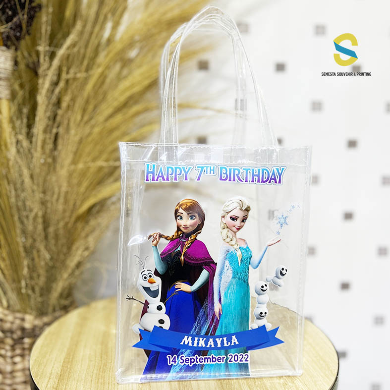 

Tas Mika Transparan Potrait Tas Ulang Tahun Souvenir Hampers Ultah Goody Bag Custom