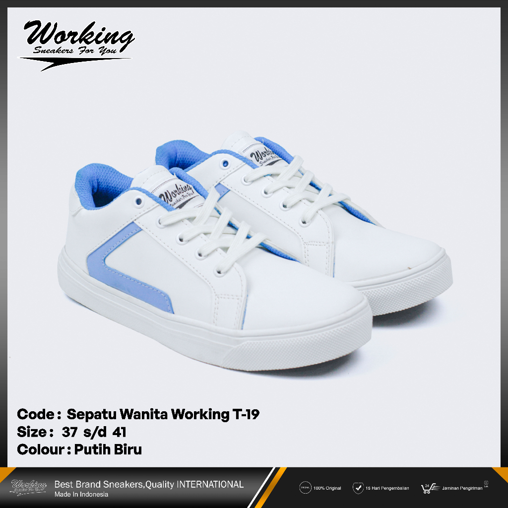 Sepatu Sneakers Wanita Olahraga Sepatu Kets Working T-19