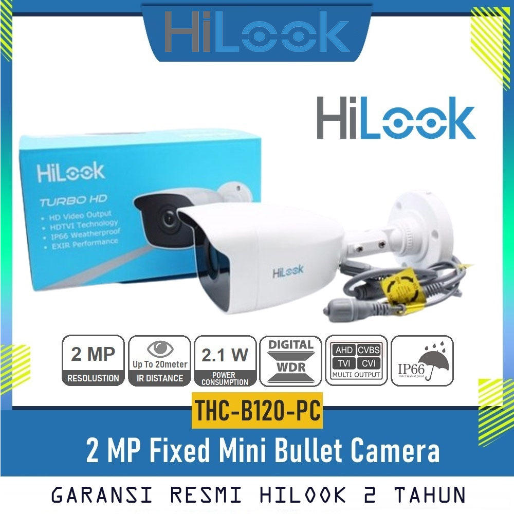 Paket CCTV HiLook by Hikvision 2MP DVR 8 Channel 4 Kamera  HDD 2TB SIap Pasang