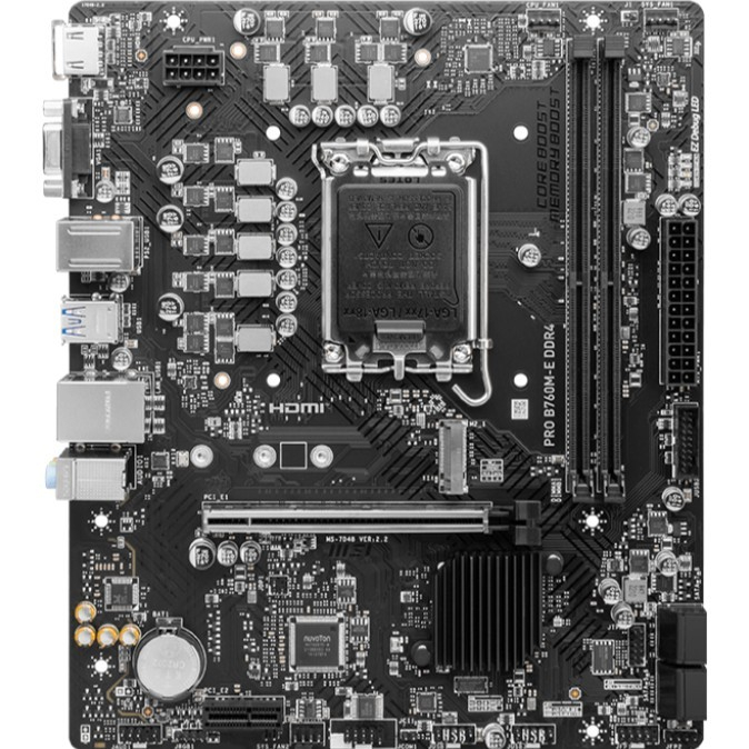 MSI PRO B760M-E DDR4 INTEL B760 LGA1700 MOTHERBOARD