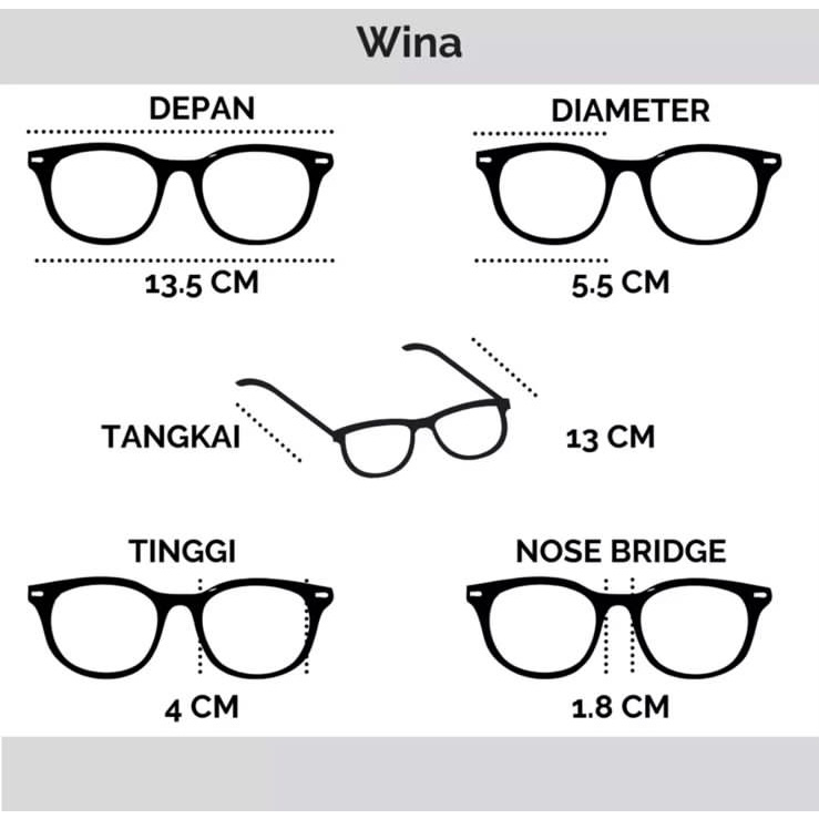 Flavia Eyewear - Kacamata Wina Square Steel (custom minus, photochromic, blueray, bluechromic dan photobrown)