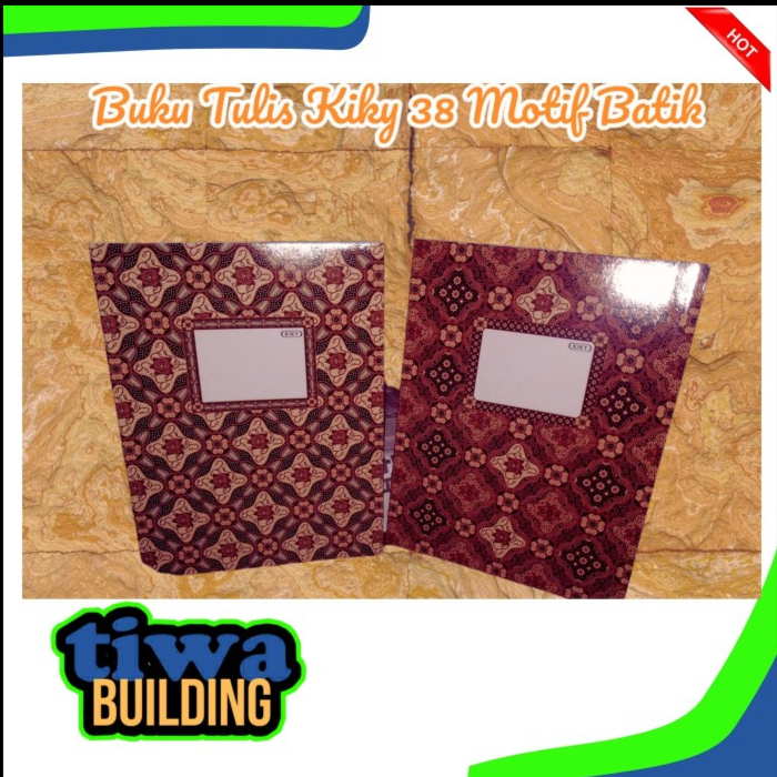 

BUKU TULIS KIKY 38 LEMBAR MOTIF BATIK ISI 10 PCS