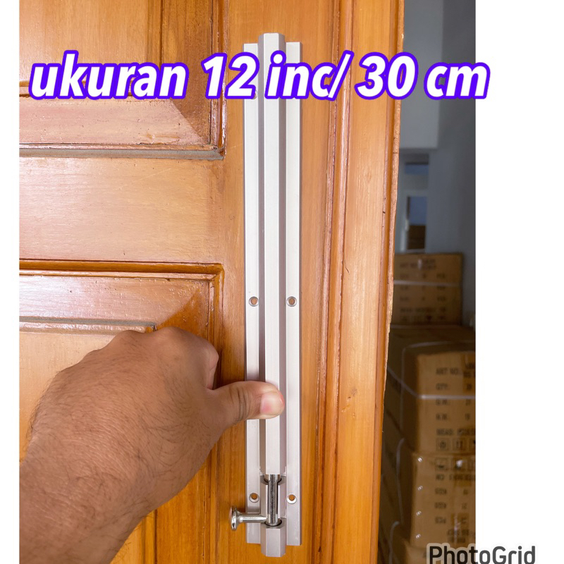 PROMO GRENDEL PINTU 60 CM JUMBO TEBAL SELOT PINTU UKURAN 24 CM/  60 CM SUPER TEBAL DOOR BOLT 24 INC Grendel 12 inc stanlis steel tebal selot pintu kunci pintu stanlis promo