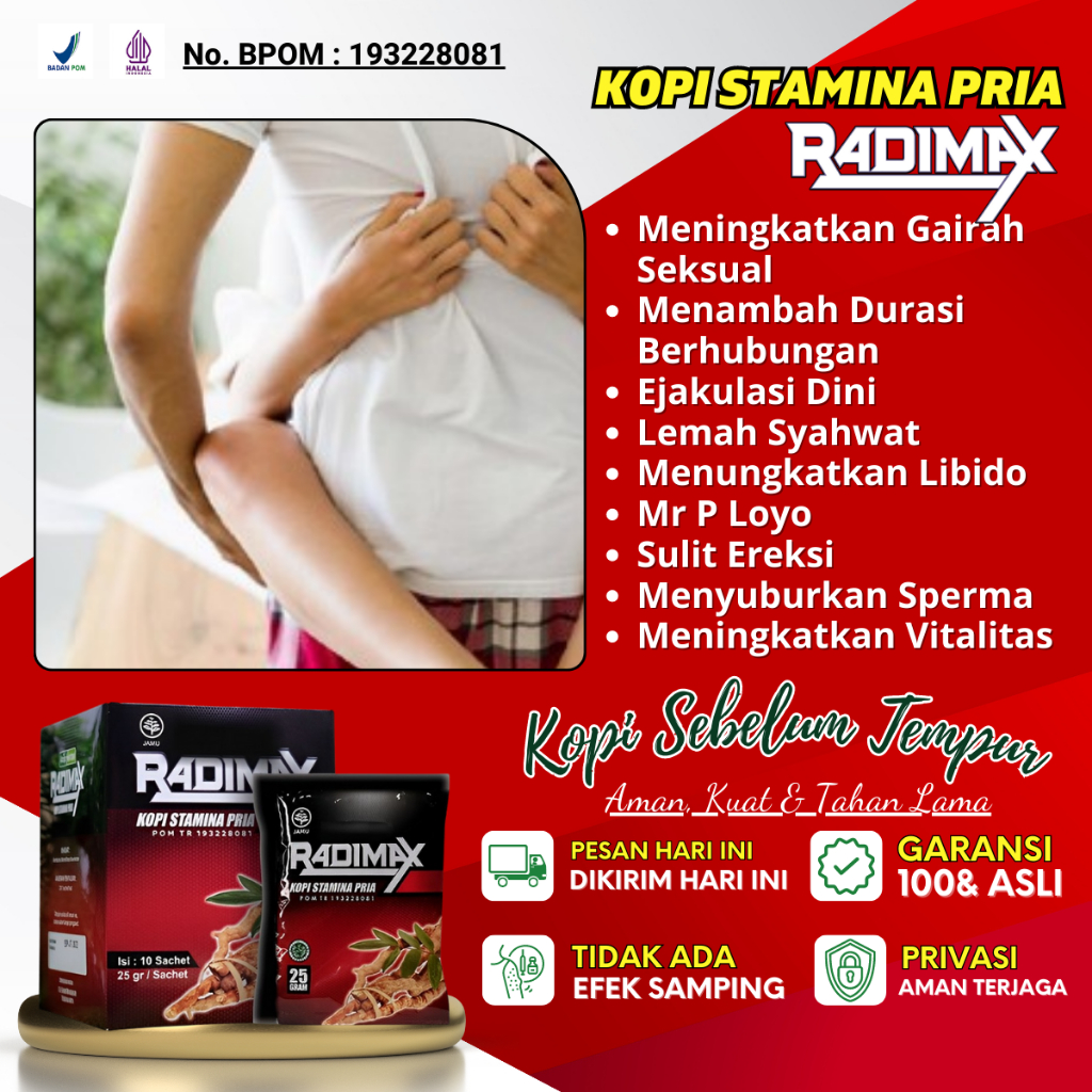 Jamu Kuat Pria Tahan Lama / Kopi Kuat Tahan Lama / Obat Tahan Lama / Obat Stamina Pria / Obat Pria T