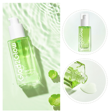 (BPOM) Glad2Glow 2% Centella Ceramide Super Soothing Toner 40ml/ Toner khusus kulit berjerawat/Acne Toner