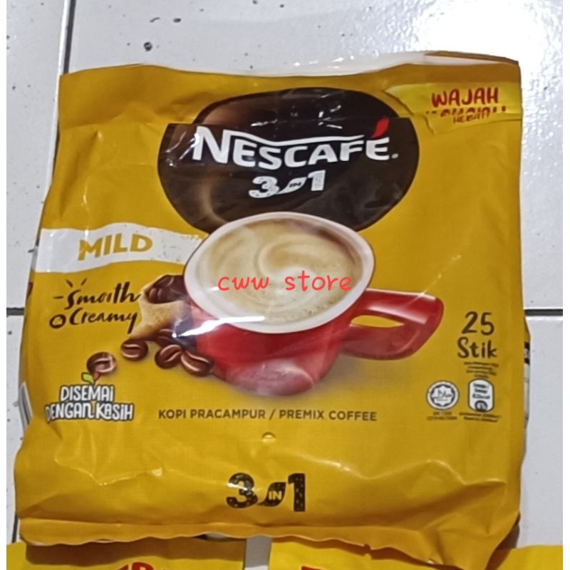 

nescafe 3in1 mild emooth & creamy 25stik