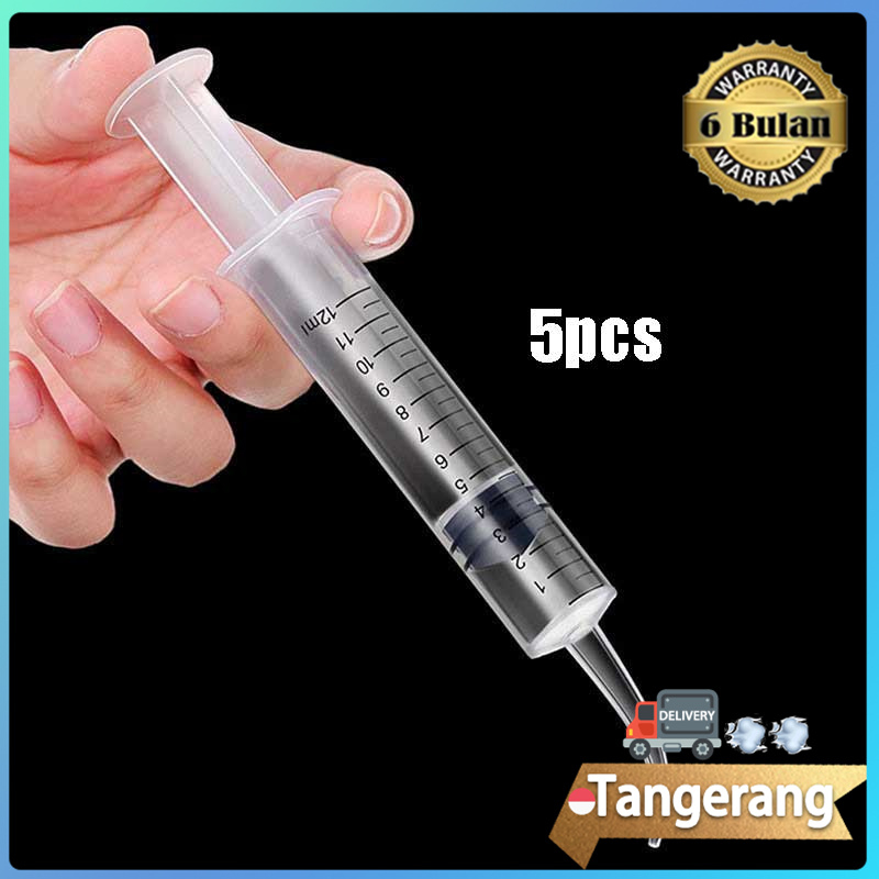 5pcs/set Dental Syringe 12ml Syringe Irigasi Dental  Jarum Gigi Irigasi