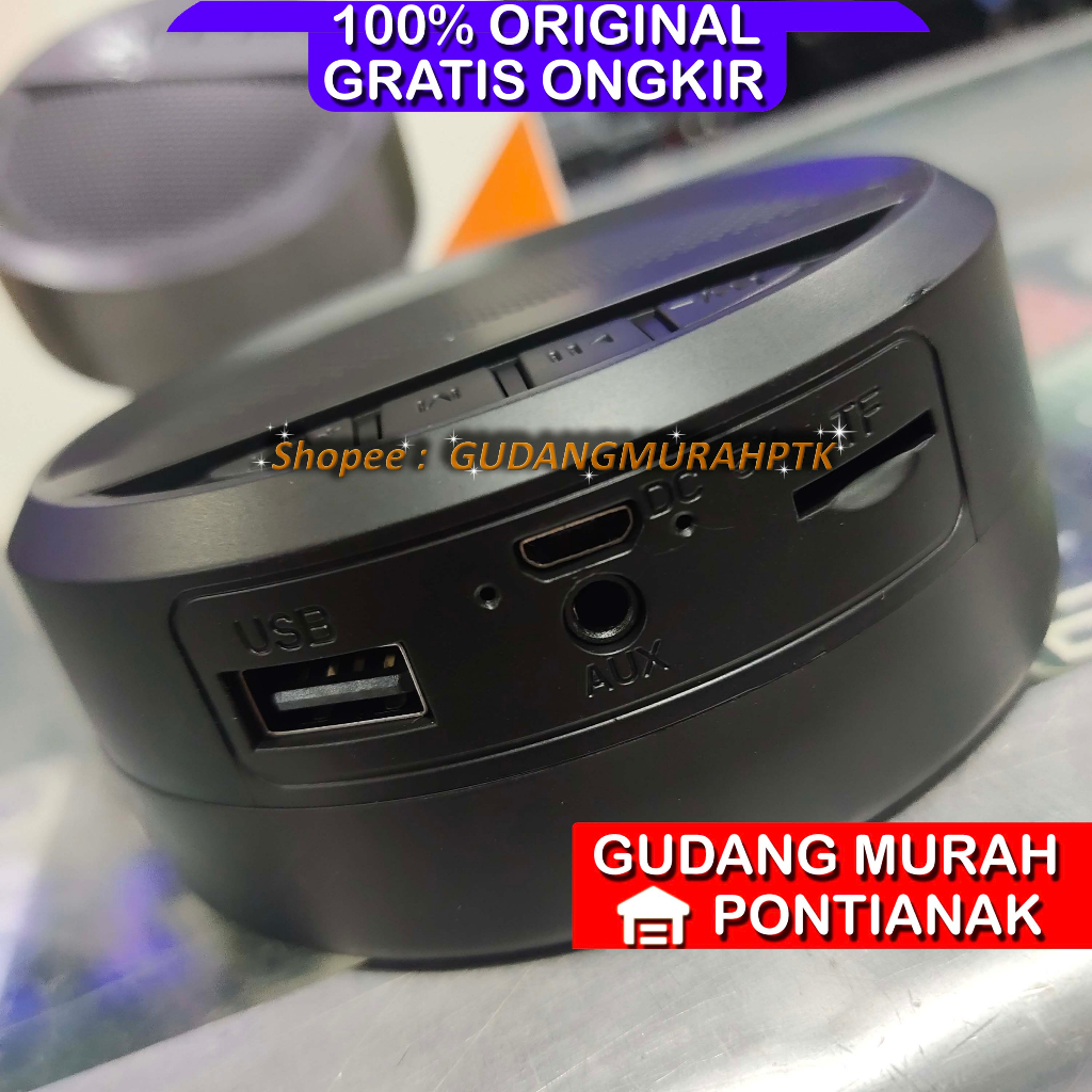 Salon Bluetooth Mobile Charge Speaker Portable WARNA RANDOM / ACAK Bundar Bulat Model SK55 Suara Nyaring dan bersih