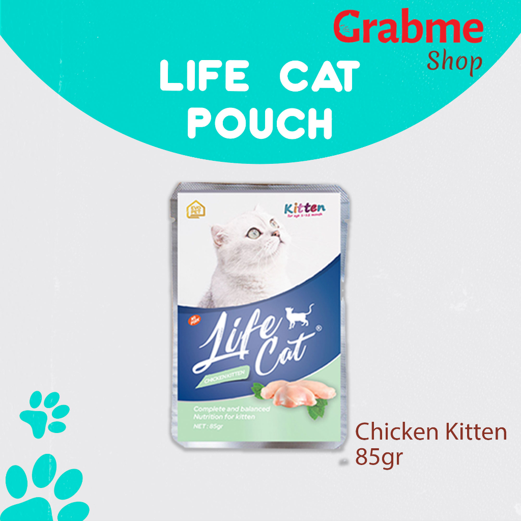 Makanan kucing basah murah Life Cat Pouch 85g All Varian