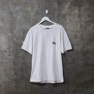 T-Shirt Stussy Basic Tee White - Kaos Unisex