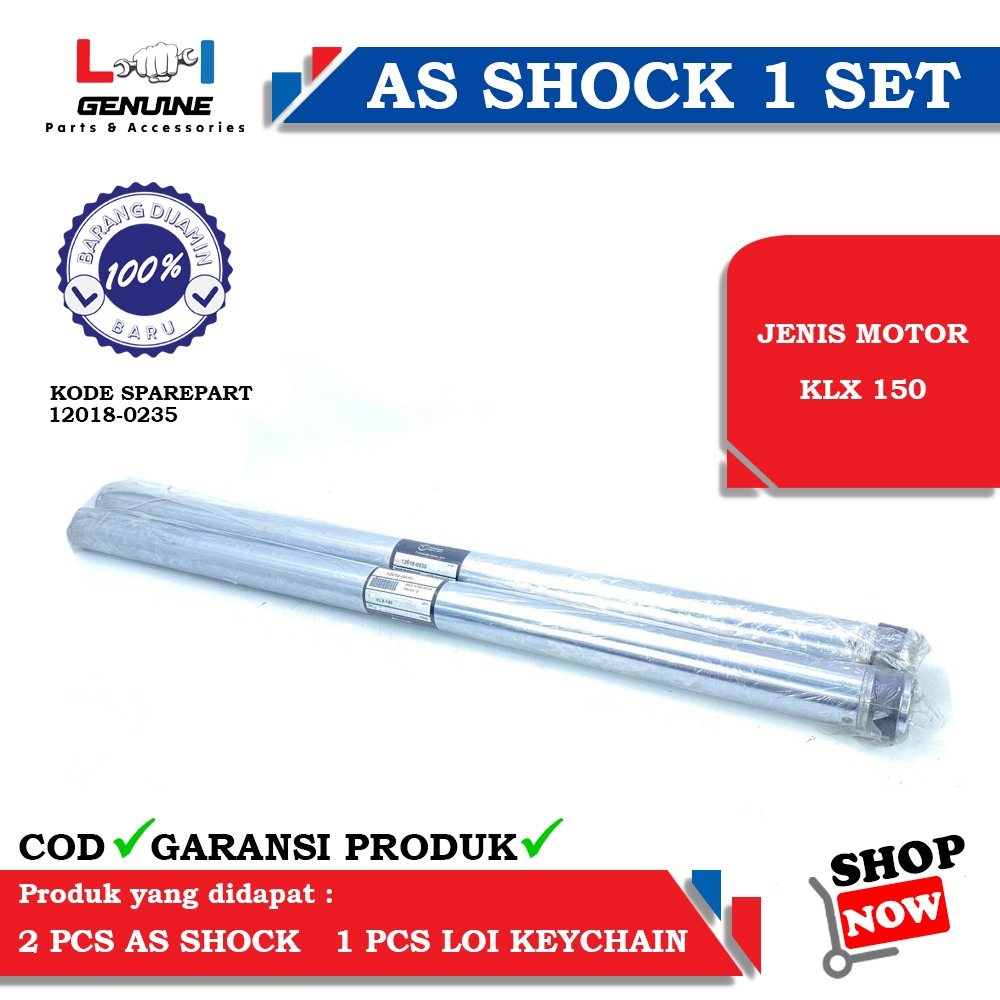 -LOI- AS SHOCK DEPAN SET KAWASAKI ORIGINAL KLX 150