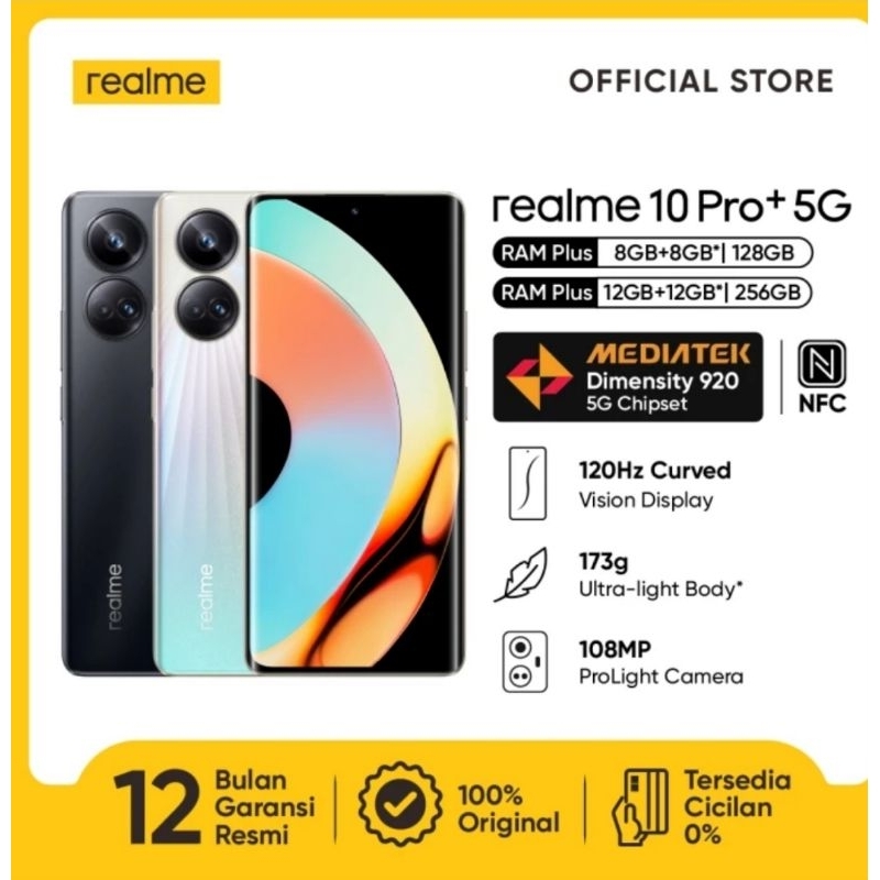 Realme 10 Pro Plus 12/256 Garansi Resmi