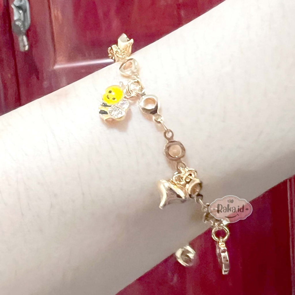 Gelang Anak Perempuan Gelang Tangan Anak Rantai Motif Honey Bee Lebah 1315