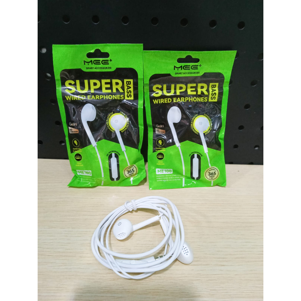 Headset Super Bass MEE+ ME100 - ISI 20 - Earphone With Mic jack 3.5mm