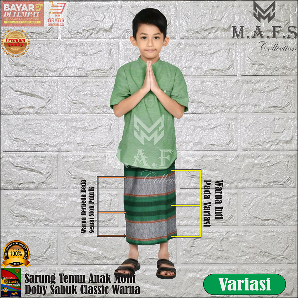 SARUNG ANAK SARUNG TENUN MOTIF SABUK CLASSIC AL-FATH