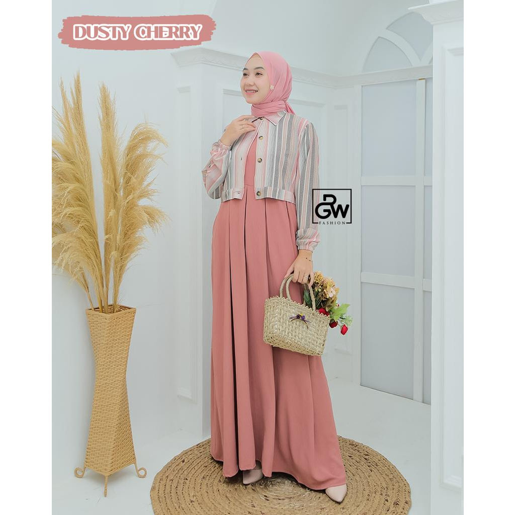 SET MAXI MIDI BLEZER SEIRA RGW DAN AMELIA MOTIF PRINTING PREMIUM CRINGKEL KATUN ZARA CROP TOP STYLE