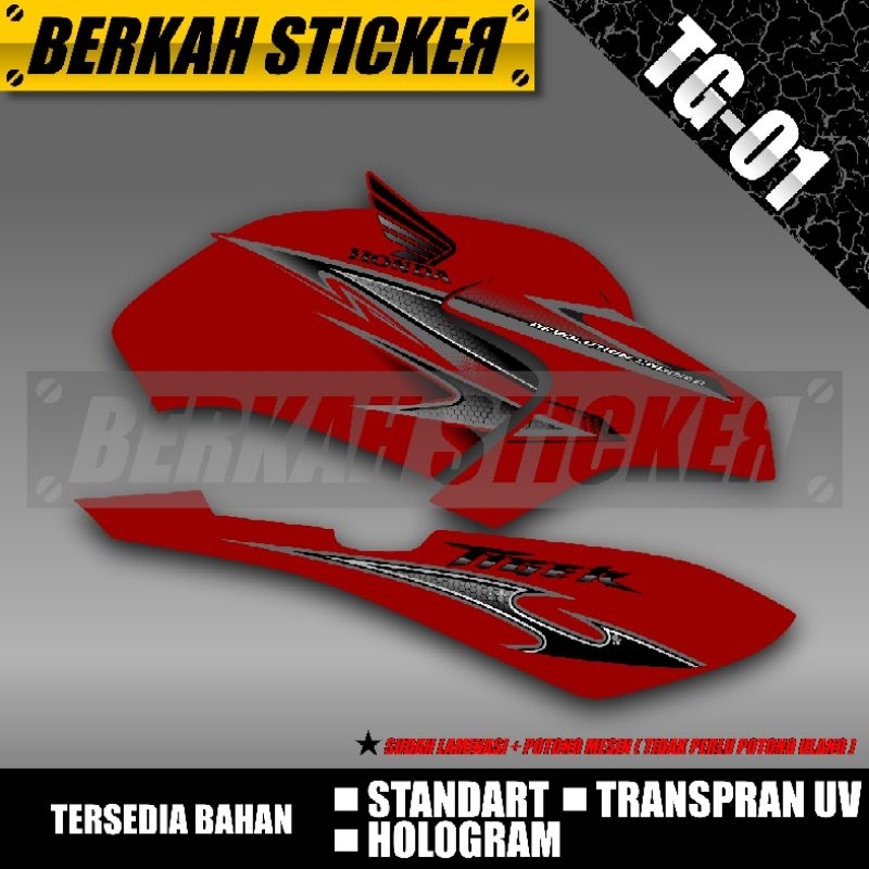 STRIPING CUSTOM TIGER HOLOGRAM TRANSPRAN UV KODE TG-01