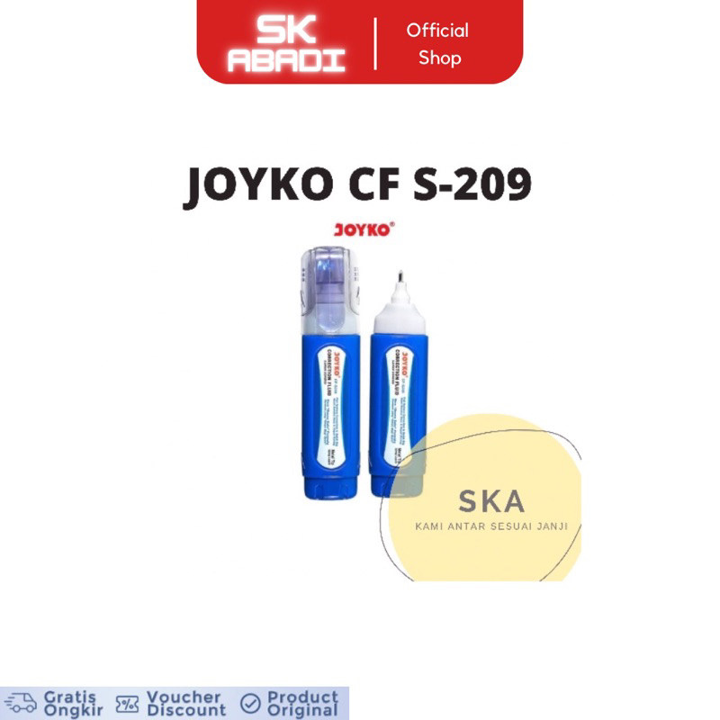 

Correction Fluid / Cairan Koreksi / Penghapus Cair Joyko CF-S209